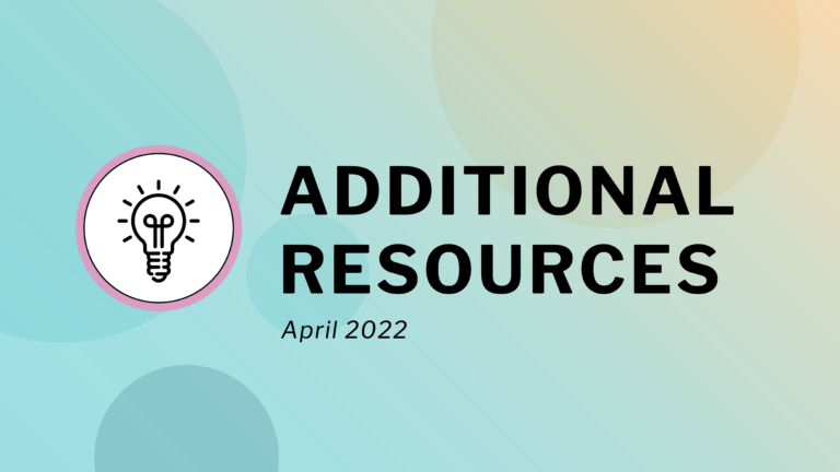 TFYHI Additional Resources April 2022
